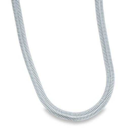 Bliss 5 Snake Chain - Rhodium Filled