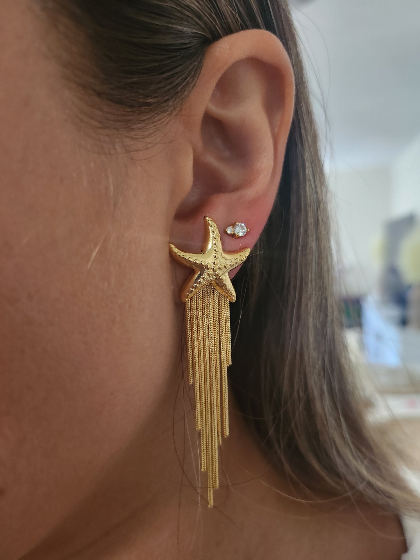 Starfish Waterfall Earrings