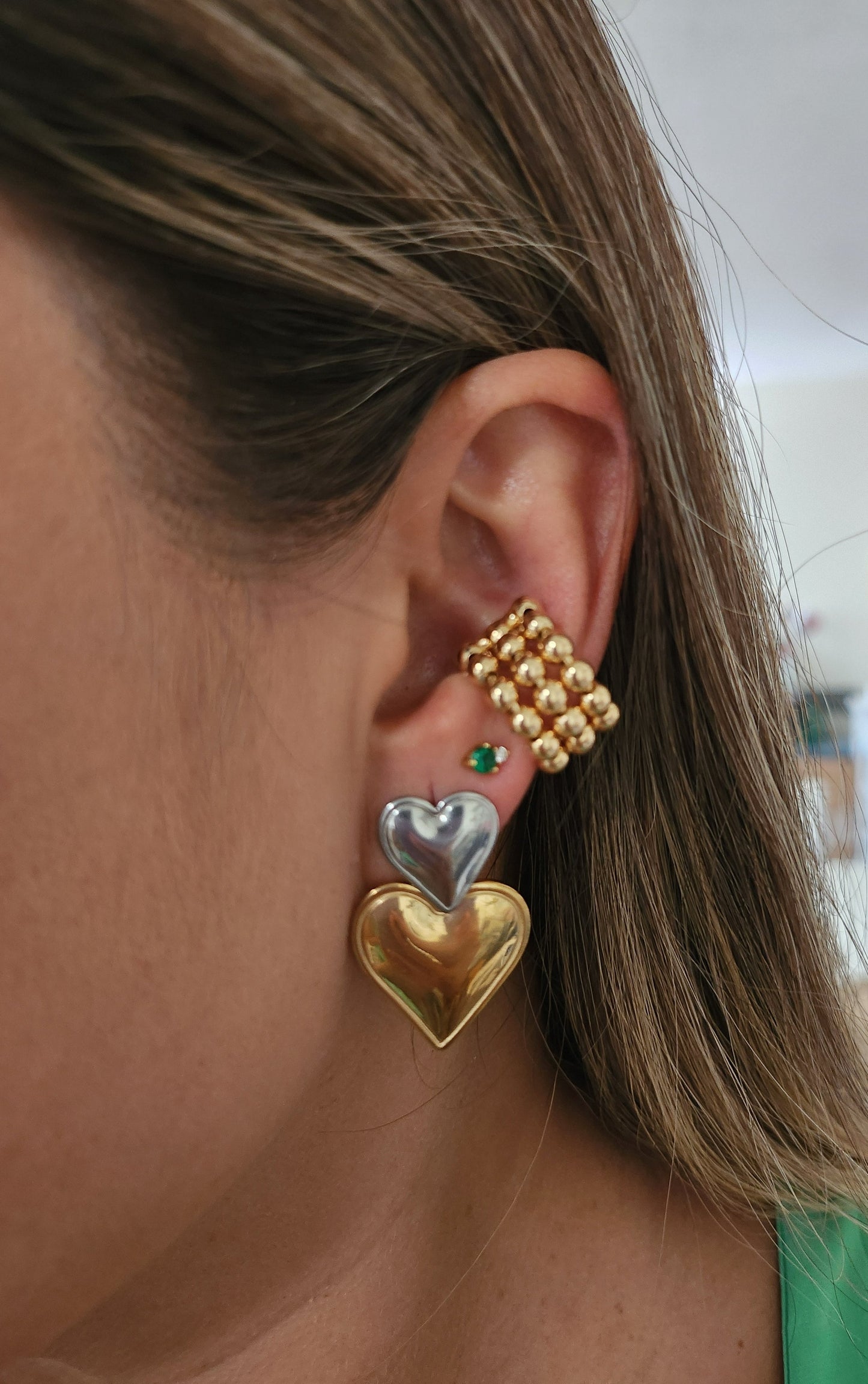 Double Heart Earrings