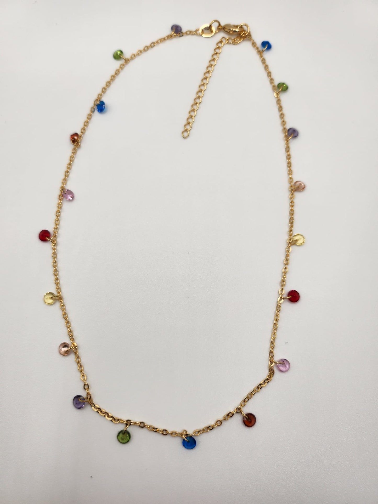 Rainbow Shine Necklace - 18k Gold Filled