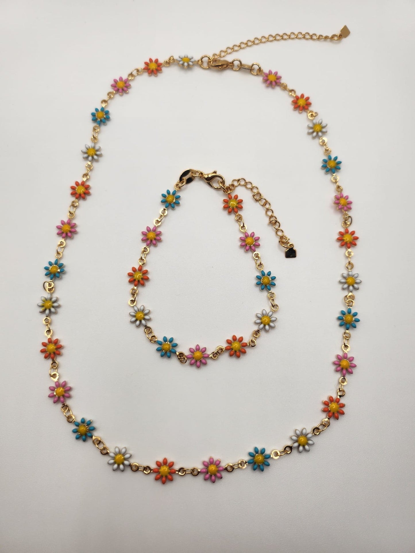 Floral Spark Necklace - 18k Gold Filled