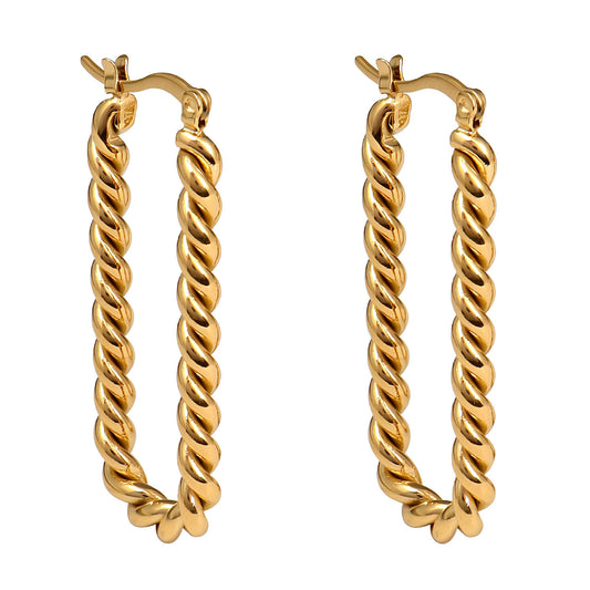 Allure - 18K Gold Plated Stainless Steel Earrings