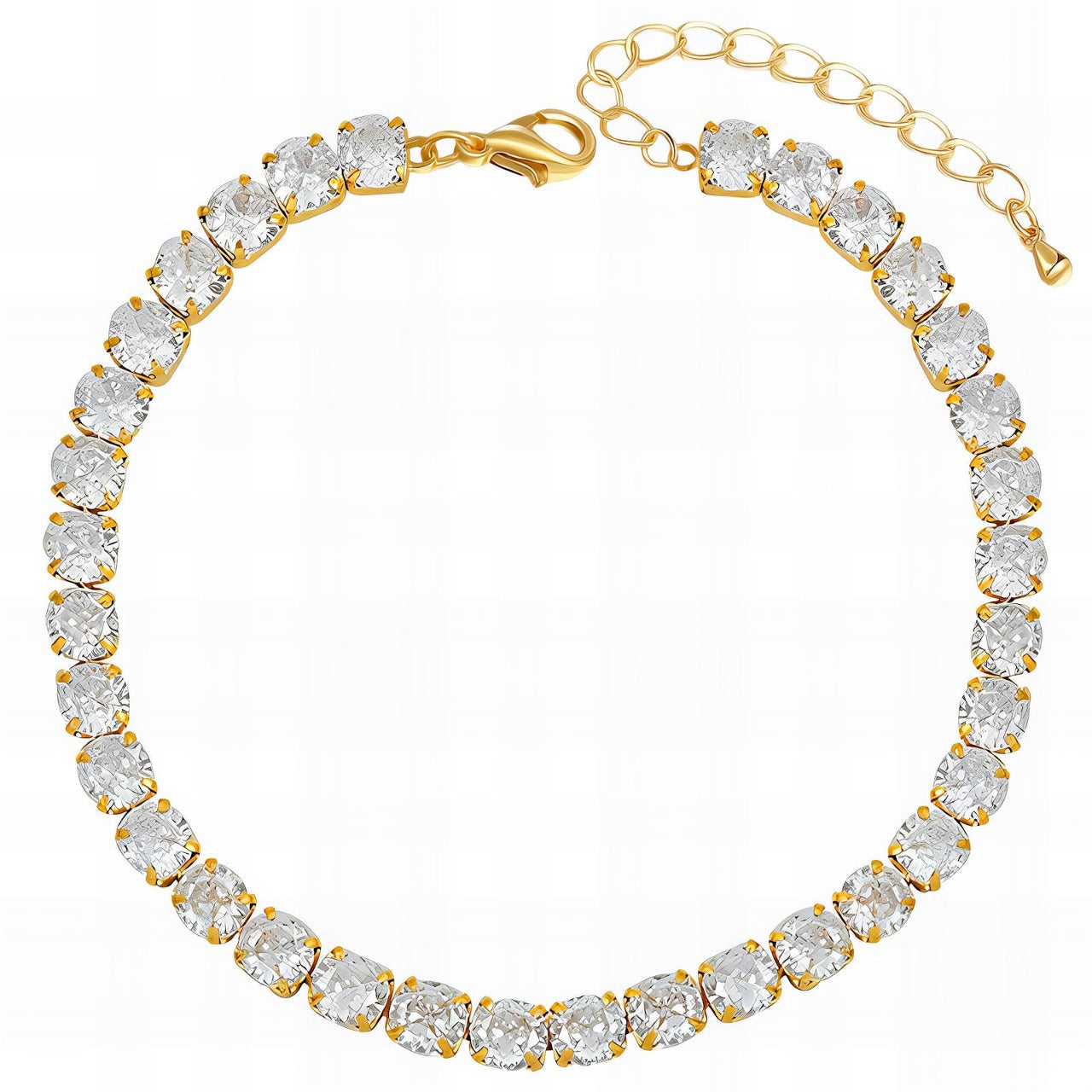 Allure - 18K Gold Plated Stainless Steel CZ Tennis Bracelet