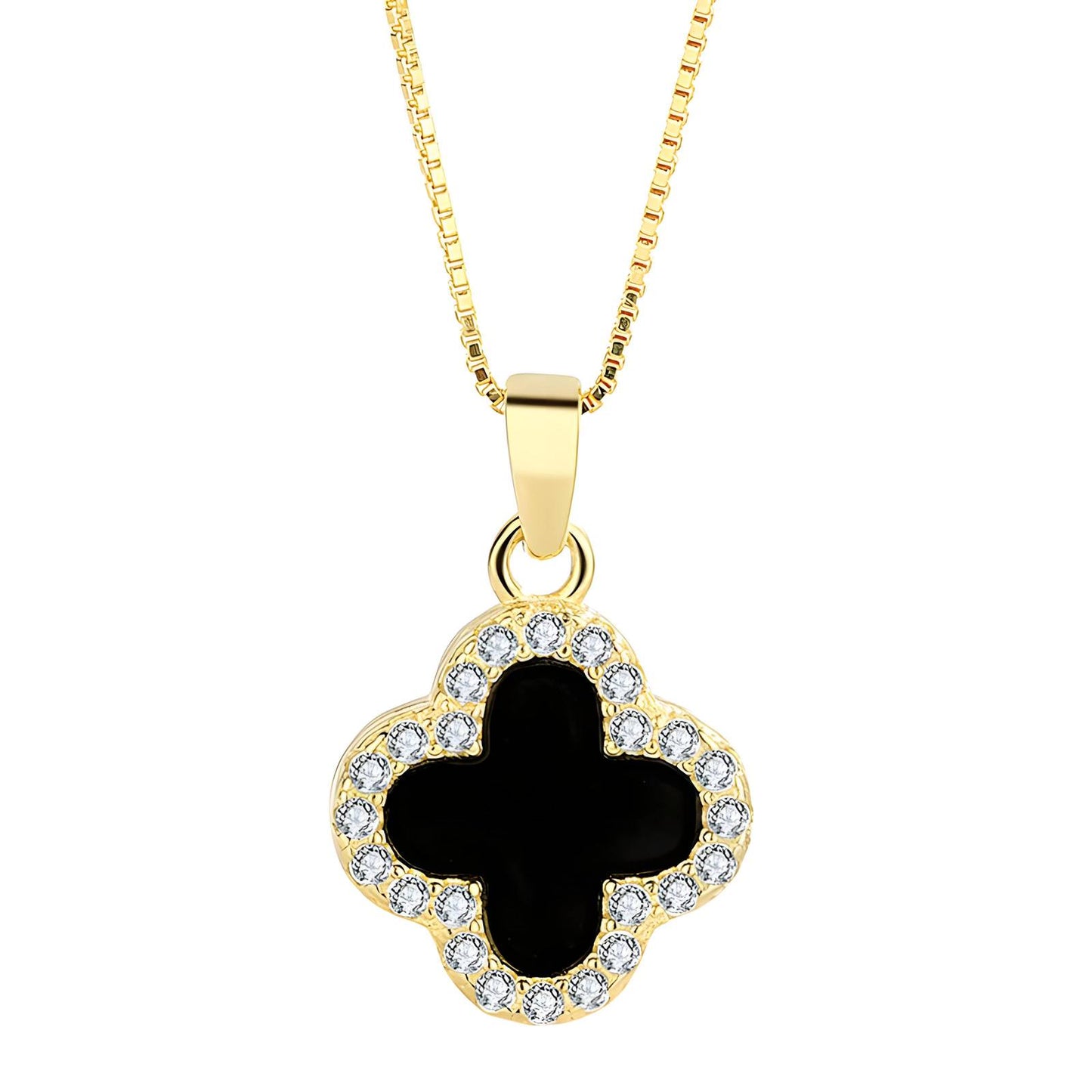 Allure - 18K Gold Plated Stainless Steel 2 Sided Necklace