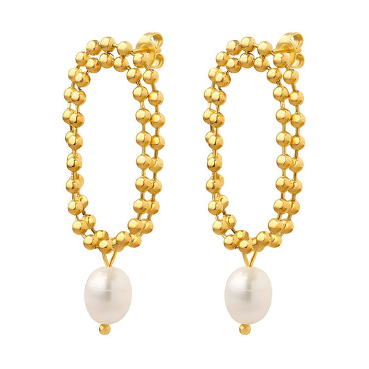 Allure - 18K Gold Plated Stainless Steel Earrings