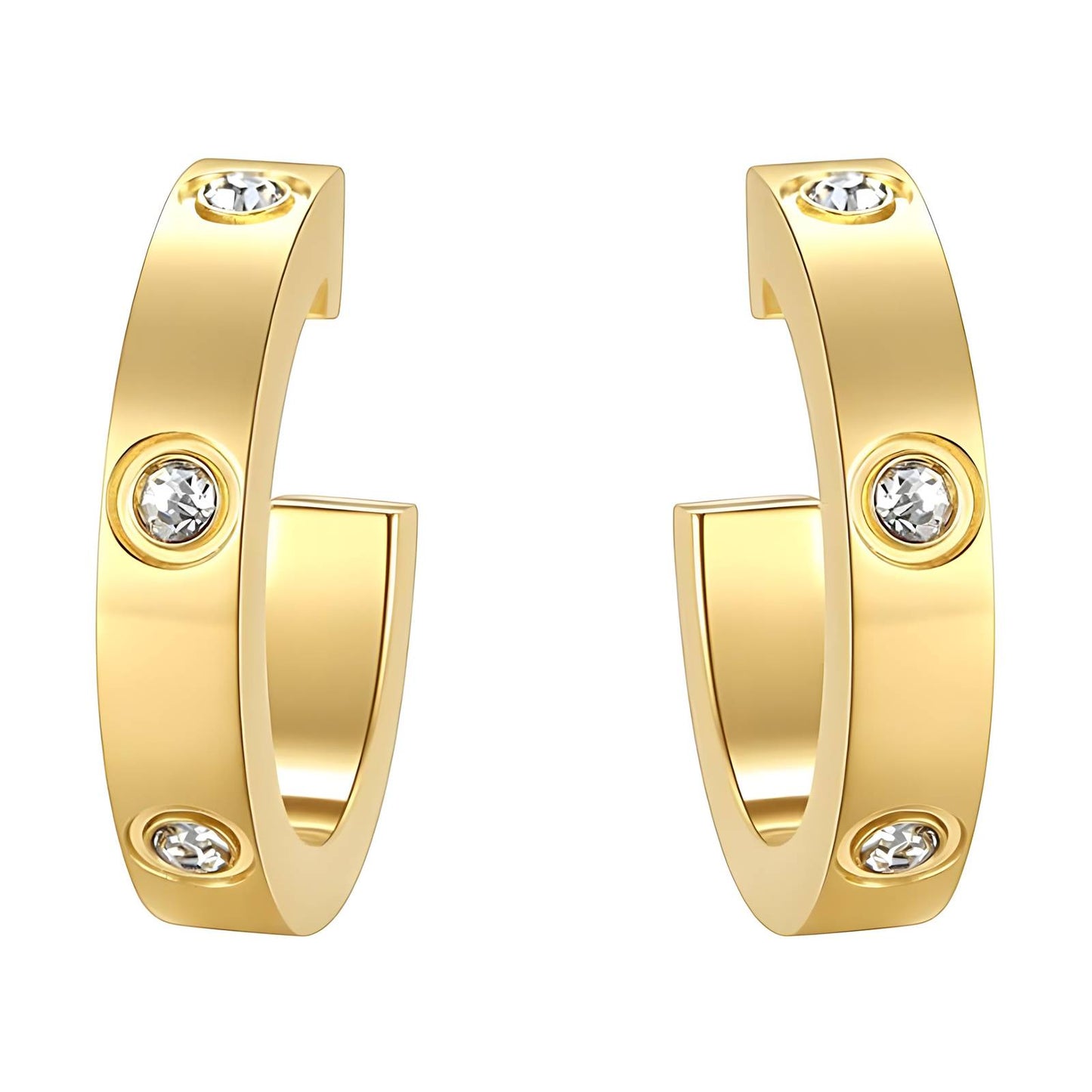 Allure - 18K Gold Plated Stainless Steel Earrings