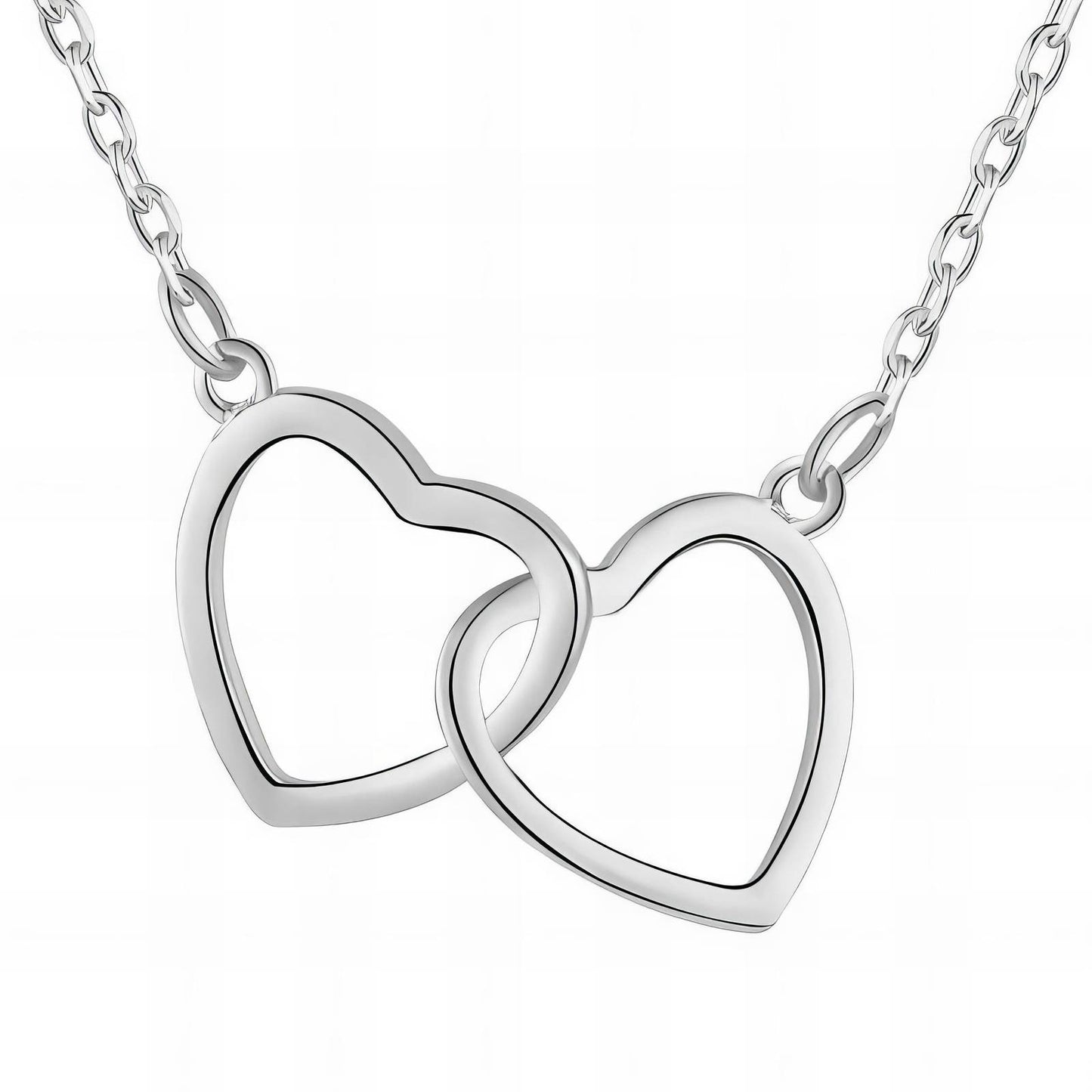 Allure - Stainless Steel Hearts Necklace