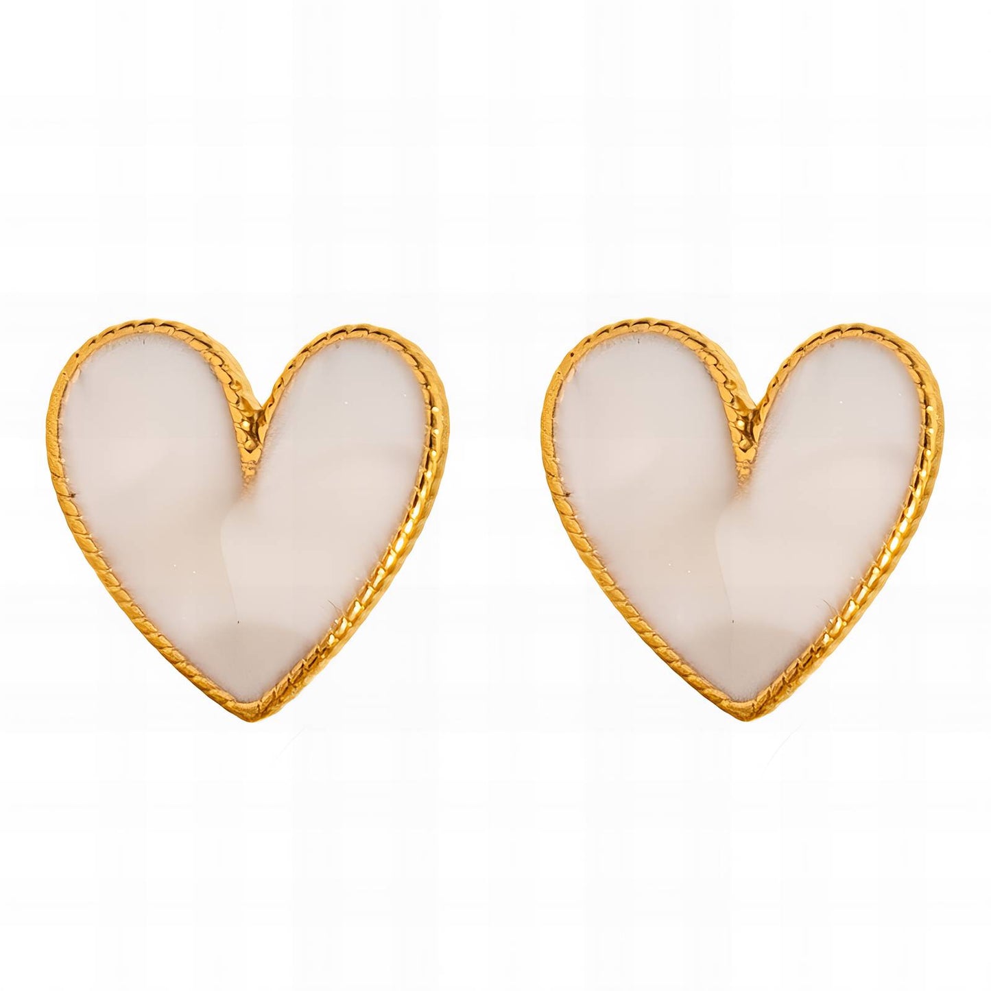 Allure - 18K Gold Plated Stainless Steel Love Earrings