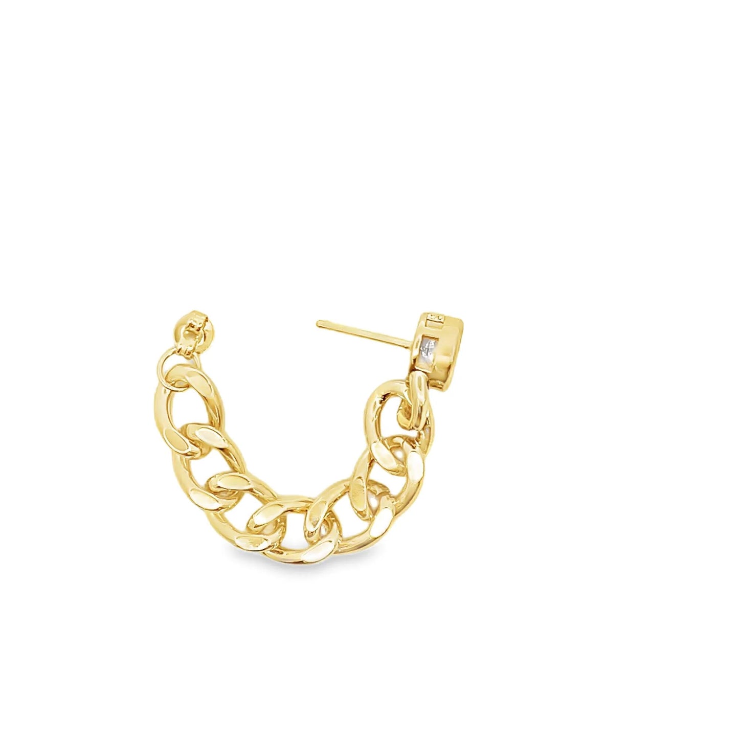 Cuban Earrings - 18k Gold Filled