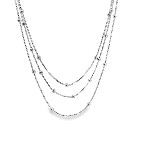 Celeste Necklace - Rhodium Filled