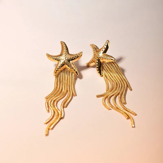 Starfish Waterfall Earrings