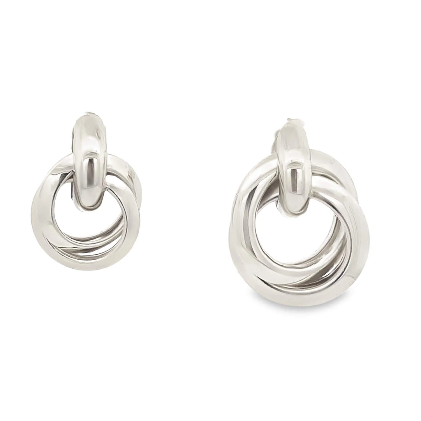 Laura Earrings - Rhodium Filled