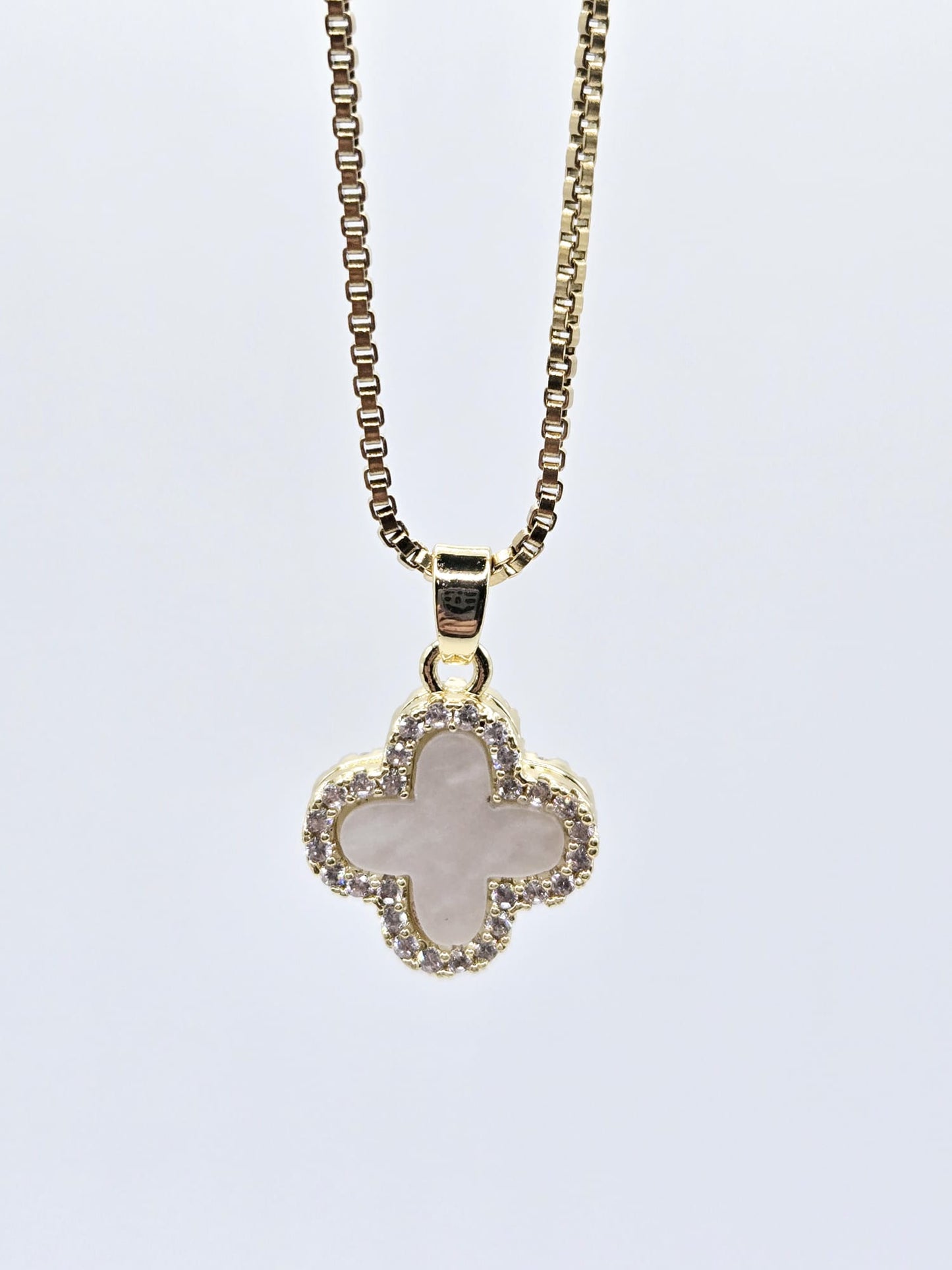 Allure - 18K Gold Plated Stainless Steel 2 Sided Necklace