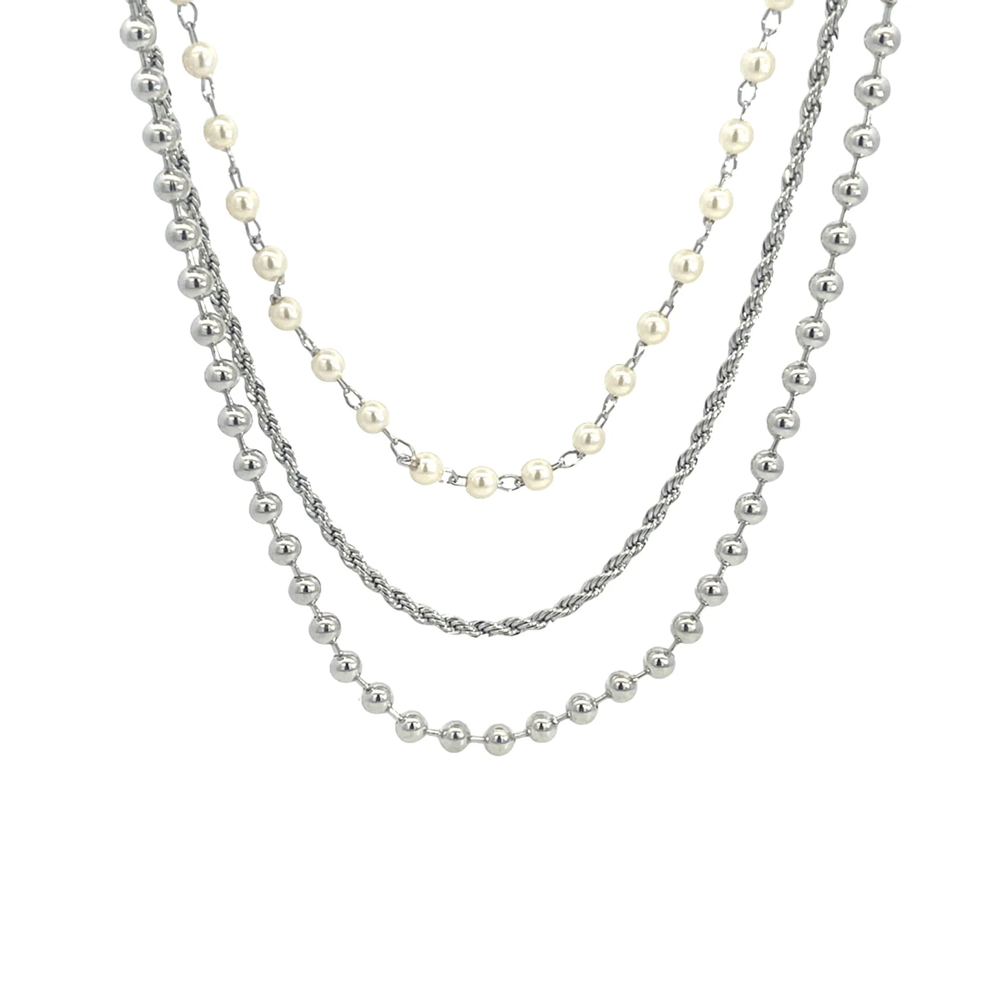 Pure Elegance Necklace - Rhodium Filled